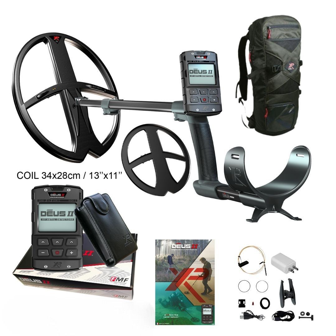 XP DEUS II RC Metal Detector with Backpack 240 - Destination Gold Detectors