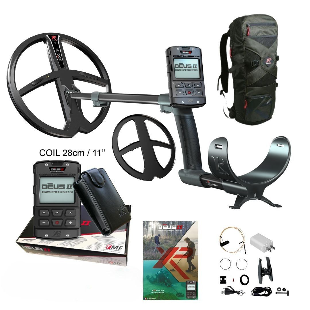 XP DEUS II RC Metal Detector with Backpack 240 - Destination Gold Detectors
