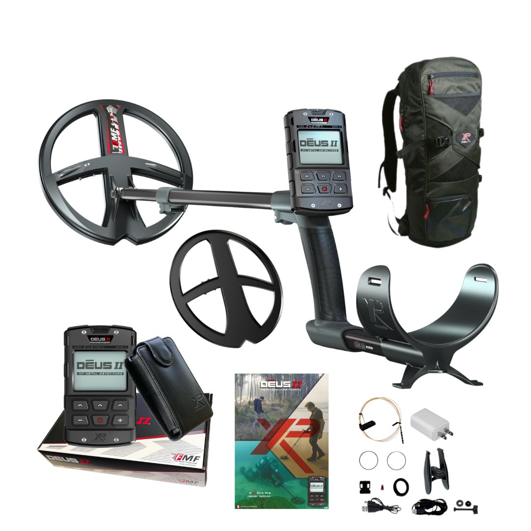 XP DEUS II RC Metal Detector with Backpack 240 - Destination Gold Detectors